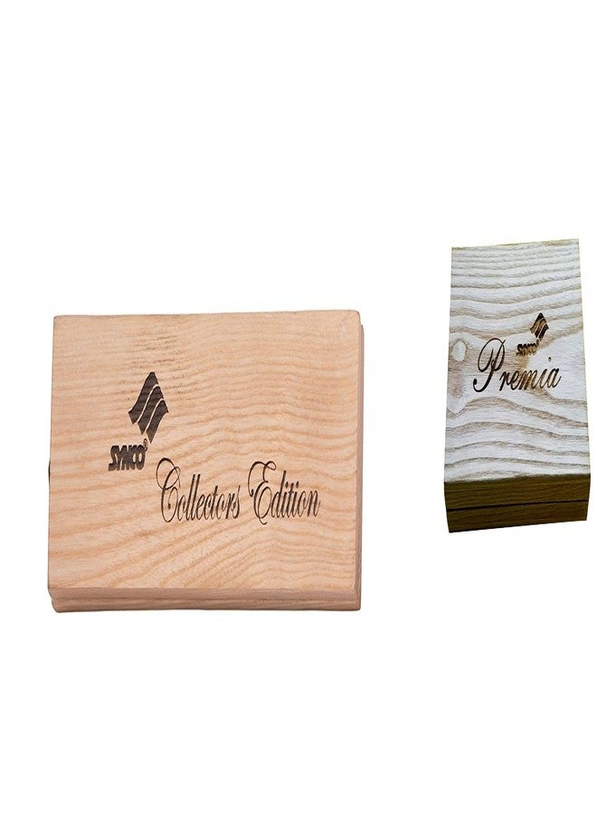 Synco Wooden Carrom Coins Set with Carrom Striker Professional 15g Combo Set, (Collector Edition Set of 3 Striker with Premia Coins - Ashwood Box) - Image 2